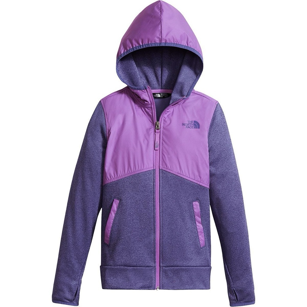 THE NORTH FACE girls Kickin It Hooded Fleece Jacket